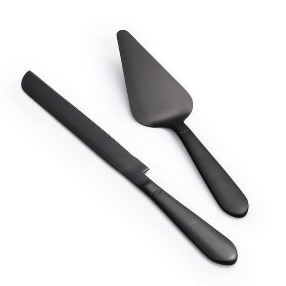 Wedding Cake Knife and Server Set, Integral Stainless Steel Longer Cake Cutter and Wider Pie Spatula