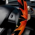 thumbnail image 5 of Maple leaves 14.5 Inch Printing PVC Leather Car Wheel Cover Steering Wheel Cover Auto Accessories, 5 of 6