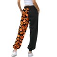 thumbnail image 5 of Orange Wide Leg Lounge Pants Baggy Funny Sweatpants Fall Lounge Joggers for Teen XL, 5 of 9