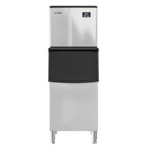 25 in. Stainless-Steel Commercial Ice Maker with Full Cube Production, 420 Lbs/24h KM-CIM-400