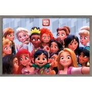 Disney Wreck It Ralph: Ralph Breaks The Internet - Princess Wall Poster, 22.375" x 34", Framed