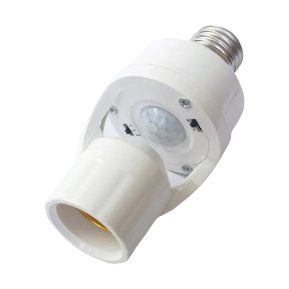Motion Sensorings Light Socket With Automatic On/Off For Hallway Staircases Energy Saving PC Materials Easy Installation