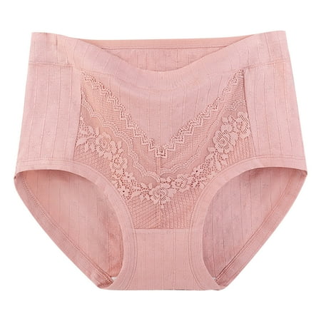 Bigersell Women s Underwear Cotton Clearance Underwear Sets Women High Cut Panty Style P-1778 Cotton Boyshort Panties Ladies Cotton Thongs Briefs Mid Waist Women s Briefs Orange 4Xl
