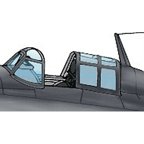 F4F Wildcat Vacuform Canopy x2 for Tamiya (1/48 model kit accessory)