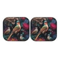 thumbnail image 7 of Haiem Colorful Rose Bird Car Windshield Sun Shade (2 Pieces) Foldable Windshield Sun Shade Car Accessories for Truck SUV Pickup-Small, 7 of 7