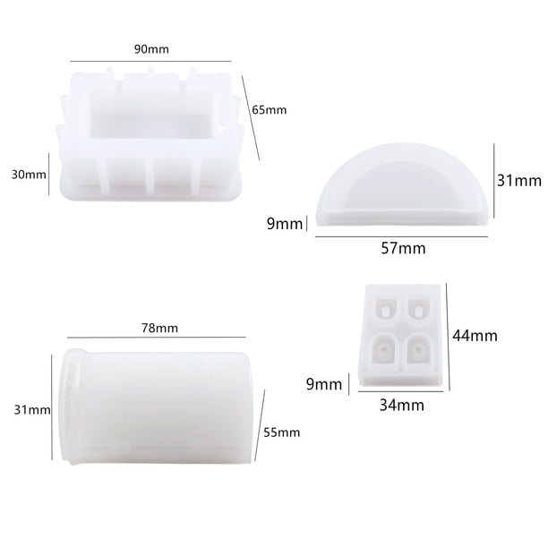Caja para guardar joyas, caja para guardar dados, molde para bricolaje, molde de resina de espejo de cristal, accesorios para bricolaje, personalizada, caja de almacenamiento, caja para