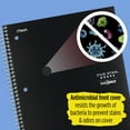 thumbnail image 3 of Five Star DuraShield Antimicrobial Spiral Notebook, College Ruled, 11" x 8 1/2", Black (820020AA2-WMT-MOD), 3 of 10