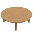 thumbnail image 2 of Modway Brisbane Modern Round Teak Wood Outdoor Patio Coffee Table in Natural, 2 of 7
