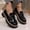 Black, variant on Aobny Dress Shoes Woman Shoes Business Casual Shoes Thick Loafers Office Shoes Shoes Low Heel Round Toe Waterproof Black Slip-On Summer Shoes for Women,Size 39