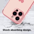 thumbnail image 2 of Compatible with iPhone 14 Pro Max Case for Women Girl, Love Heart Luxury Electroplated Plating Edge with Wrist Strap Soft TPU Shockproof Protection Case for iPhone 14 Pro Max 6.7 Inch-Pink, 2 of 12