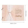 thumbnail image 4 of Shisuyan Wedding Guest Book Wooden Khaki 2Pcs, 4 of 8