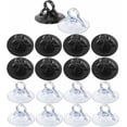 thumbnail image 1 of 45mm Transparent Suction Cup Hooks - 60 Pack for Car Sunshade, Kitchen, Bathroom, Wall Mirror - No Hooks Needed, 1 of 5