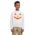 thumbnail image 2 of Awkward Styles Halloween Girls Boys Youth Sweatshirt Orange Jack O Lantern Crewneck Tops for Kids, 2 of 5