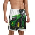 thumbnail image 2 of Cauagu big farm tractor Print Pajama Bottoms for Men Sleep Pajama Shorts Elastic Waistband Sleep Pajama Short Men's PJ Shorts-4X-Large, 2 of 6
