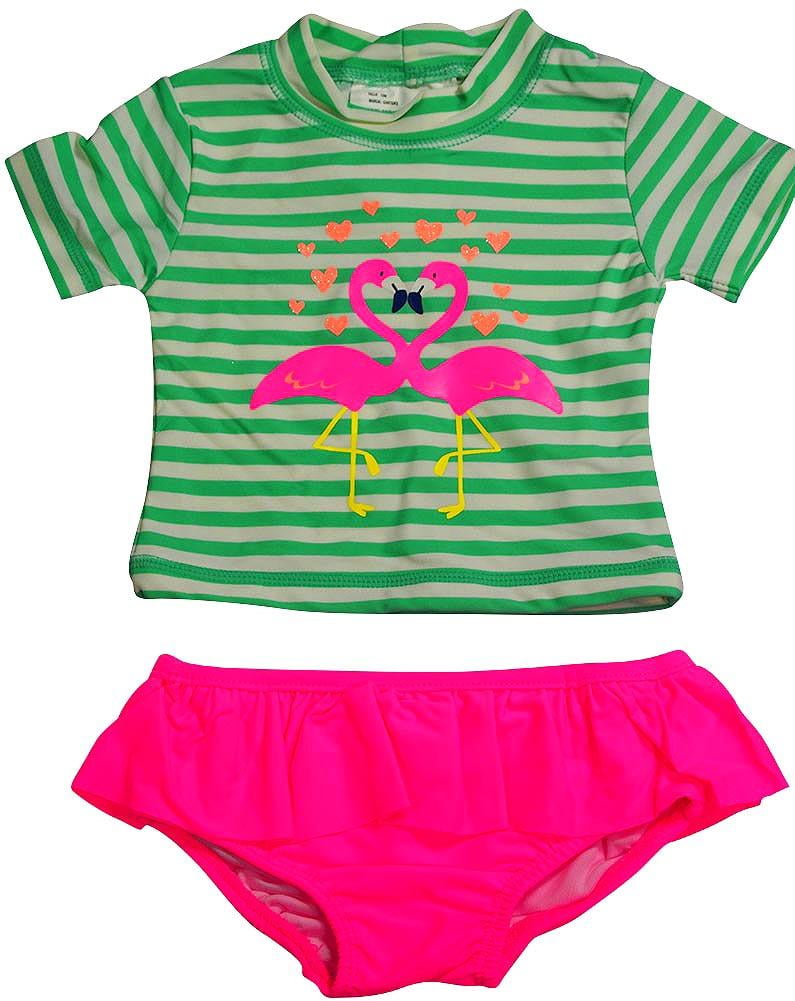 Carter's - Carters - Baby Girls 2PC Short Sleeve Rashguard Swim Set