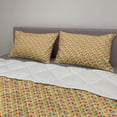thumbnail image 2 of Retro Comforter & Sham Bedding Set, Geometric Ornament in Lively Colors and Checkered Mosaic Design, 3 pcs Duvet Set Microfiber Filling Quilt, 5 Sizes, Multicolor, by Ambesonne, 2 of 4