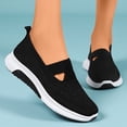 thumbnail image 2 of ibiyuan Wide Walking Shoes for Women Adjustable Upper Women's Walking Shoes Mesh Knitted Platform Non- Women Sneakers Soft Hands-Free Mary Jane Shoes Women Sports Shoes, 2 of 8