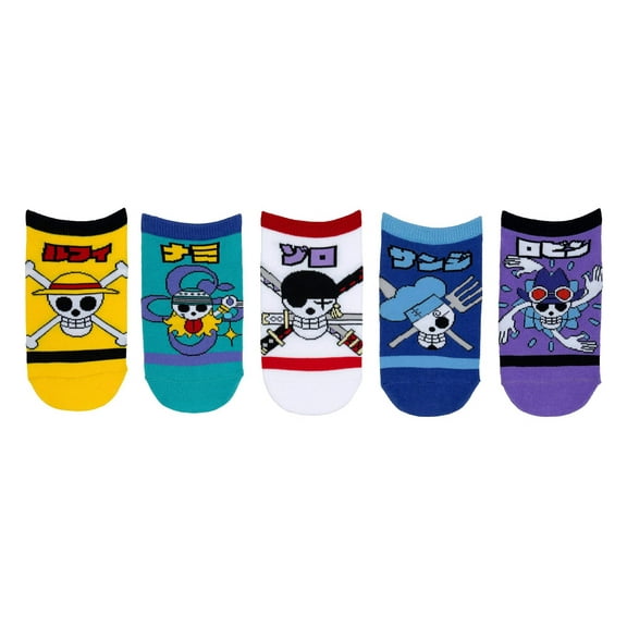 One Piece Kids Icons 5 Pair Lowcut Socks