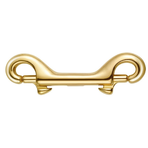Double Sided Clips Bolt Snap Hooks Double Hook Buckle 7.80X2.00X1.00CM Golden
