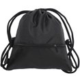 thumbnail image 2 of Drawstring Backpack For Men Large Size Black Durable Organized Storage 1Pack, 2 of 2