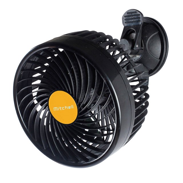 Ventilador Circulación Aire 12/24 V Ventilador Refrigeración Automático Ajustable Cabeza Única (24 V)