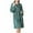 #318-Green, variant on Censtreet Long Bath Robe for Womens Stripe Plush Soft Bathrobes Nightgown Ladies Pajamas Sleepwear Housecoat