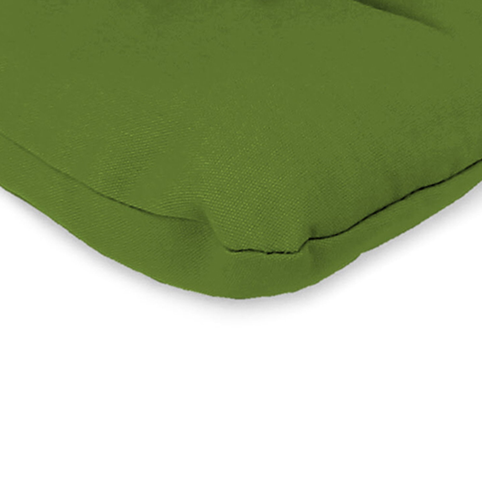 Jordan Manufacturing 38" x 21" Veranda Hunter Green Solid Rectangular Outdoor Wrought Iron Chair Cushion with Ties and Hanger Loop (2 Pack)