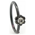 thumbnail image 2 of Bendable Nose Hoop rings with Flower Design and Cubic Zirconia Stone 20G, 2 of 12