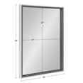thumbnail image 6 of Kate and Laurel Gibson Coastal Wall Mirror, 18 x 24, White and Gray, Decorative Rectangle Mirror for Wall, 6 of 9