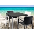 thumbnail image 3 of Lagoon Mesa de Comedor Cuadrada Tipo Rattan de Polipropileno con Patas de Acero, Protección UV, Resistente a Exteriores, Modelo Oslo Lagoon  Mesa Oslo, 3 of 5