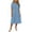Light Blue, variant on Tqcoqu Womens Summer Cotton Linen Dresses,Casual Loose Fit V Neck Short Sleeve Sundress for Beach Vacation,Army Green Women's S-XXL