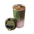 thumbnail image 1 of Copa De Agua Taza de café de 510 ml, taza de coche de medición de temperatura inteligente LCD HD (verde degradado) Tmvgtek Libre de BPA, 1 of 8