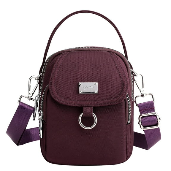 HMSHA Crossbody Purses for Women Casual Minimalist Crossbody Bag Adjustable Strap Shoulder Bag with Adjustable Strap & Zipper Pockets