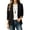 A Black, variant on Blazers for Women Business Casual Women's Casual Winter Solid-Color Fitted Lapel Blazer Cardigan Top Black Xs