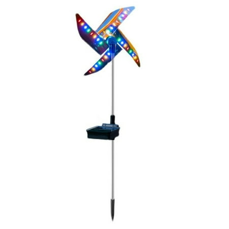 

1pc Outdoor Landscape Windmill Lamp Decor Rotating Solar Windmill Lamp Adornment