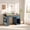 Blue, variant on WARAYZ Adjustable Drawing Desk with Storage, Wood Study Desk with Tilt Top, Large Drawer, 2 Side Drawers, 3-Tier Bookshelf & Cabinet, Blue