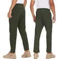 thumbnail image 3 of Hiking Pants Men 2 Pack, Lightweight Mens Workout Pants Stretch Running Travel Pants for Men Quick Dry Sweatpants, 3 of 6