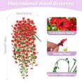 thumbnail image 2 of Plantas colgantes artificiales Hrobek, falsas flores de crisantemos, 2 unidades, 2 of 7