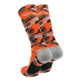 thumbnail image 2 of TCK Woodland Camo Elite Basketball Football Lacrosse proDRI Crew Socks (Orange, X-Large), 2 of 2