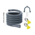 Drain Hose Extension Kit Universal Washing Machine Hose Including Bracket Hose Connector And