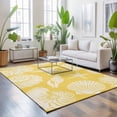 thumbnail image 3 of Large Area Rugs 6'x9', Yellow Starfish Coastal Carpet Runner Indoor Outdoor Rugs Home Decor Aesthetic, Shell Coral Summer Beach Nautical Ocean Non Slip Mats Accent Rug for Living Room Bedroom, 3 of 8