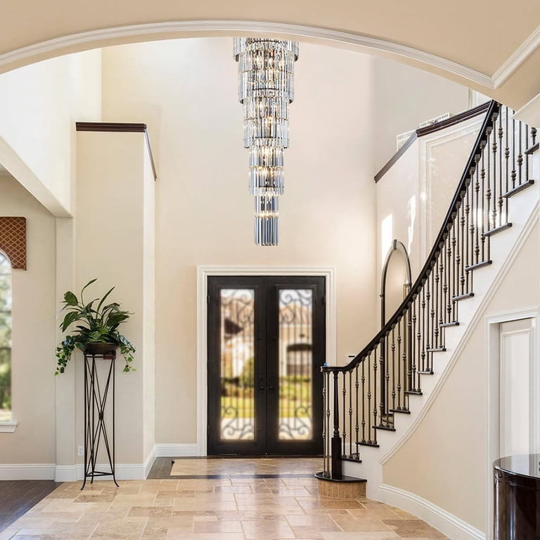 Long Modern Entryway Chandeliers