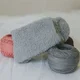 thumbnail image 1 of Xiao Hua Pantuflas de felpa cómodas, calcetines cálidos y suaves para dormir en casa en invierno, grises, 3 pares, 1 of 5