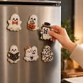 thumbnail image 6 of 6 Pcs DIY Halloween Pearl Diamond Art Painting Fridge Magnet,Pearl Art Magnetic Sticker Craft Kit for Adults & Beginners, Refrigerator Whiteboard Kitchen Home Decor & Spooky Gift,F, 6 of 8