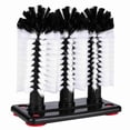thumbnail image 2 of M Buder 3 Brushes Bar Glass Cups Washer for Sink with Suction Cup Base, Heavy Duty Manual Glass Cleaning Scrubber for Cocktail and Wine Glasses, 7.5 x 3.9 x 7.5 inches / 19 x 10 x 19 cm, 2 of 9