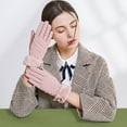 thumbnail image 2 of LSQii Women's Winter Warm Touch Screen Glove Casua Fleece Lined Stocking Stuffers Fur Cuff Fashion Outdoor Outfit Evertdaywear, 2 of 4