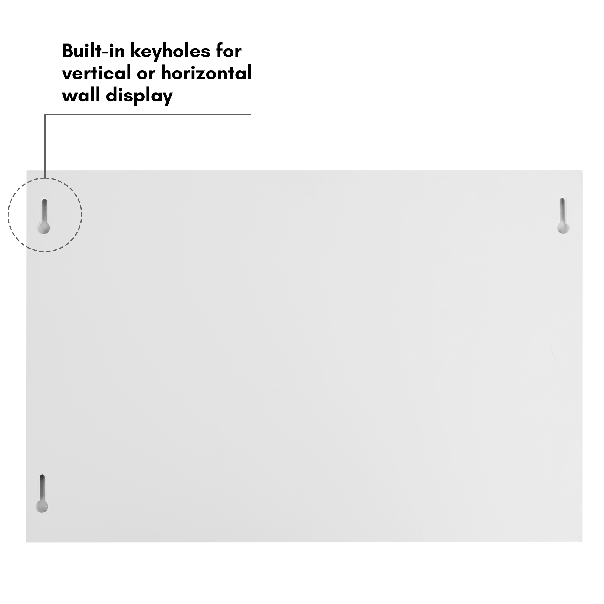 Americanflat 8.5x11 Kids Art Frame Holds 25 Artworks Slide Artworks per Slot Two Openings Storage - White