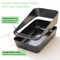 thumbnail image 3 of Black Small Cat Litter Box For Cats Under 8 Lbs, Modern Minimalist Design, 3 of 7