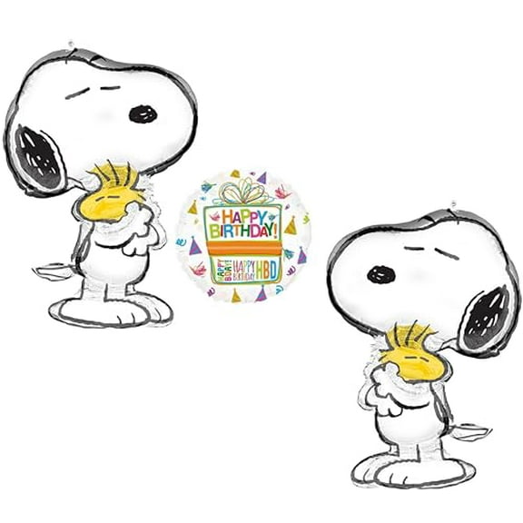 Anagram Peanuts Birthday Party Supplies Snoopy 3pc Balloon Bouquet Decorations