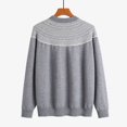 thumbnail image 6 of Bovemsi Womens Sweaters Cozy Women's Fun Autumn/Winter Retro Flower Long Sleeve Button Knitted Cardigan Sweater Business Casual Sweaters, 6 of 8